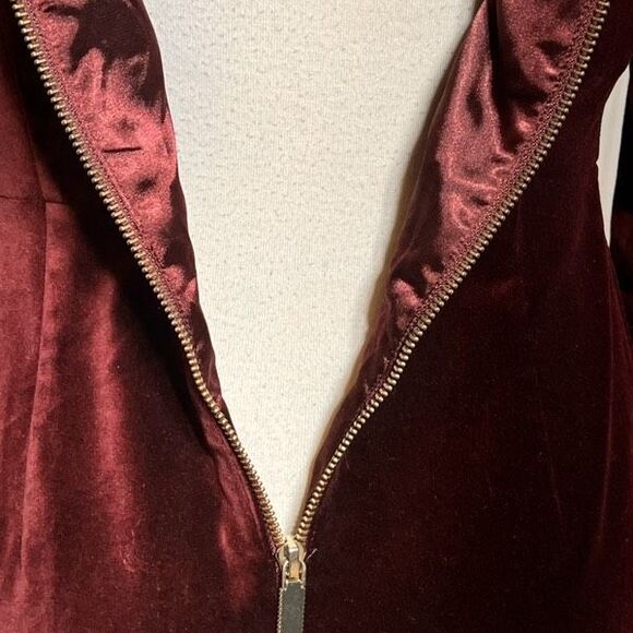 Ted Baker London Cheryl Velvet Collared Embellished Dress Size 2 - Picture 6 of 7